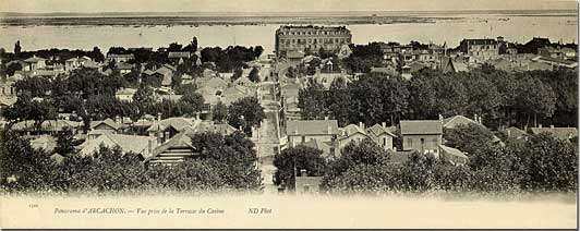 Vue de la terrasse du casino