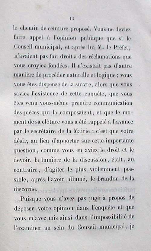 Rponse de Lamarque  Deganne