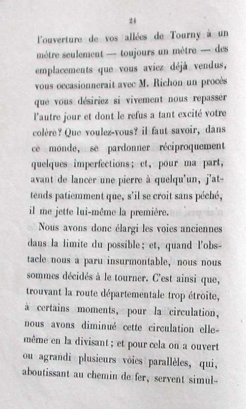 Rponse de Lamarque  Deganne