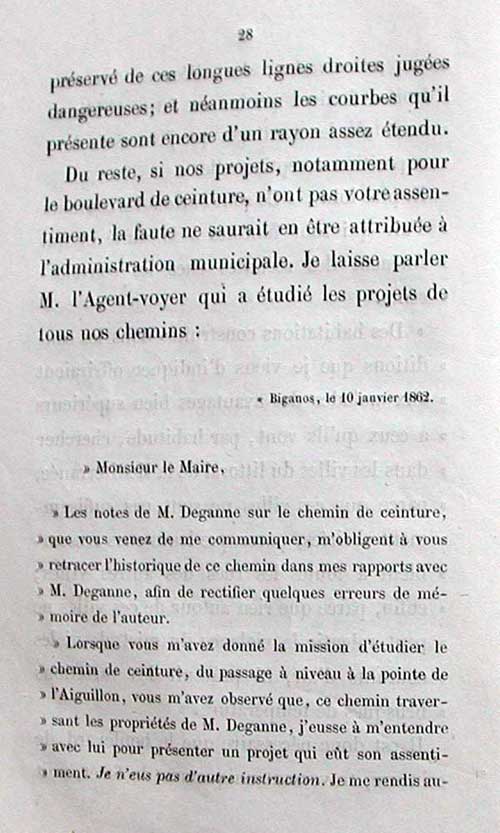 Rponse de Lamarque  Deganne