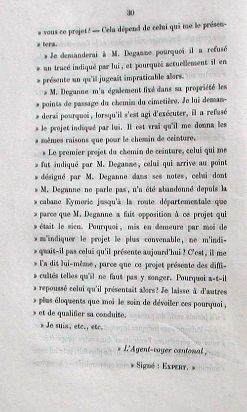 Rponse de Lamarque  Deganne