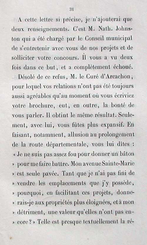 Rponse de Lamarque  Deganne