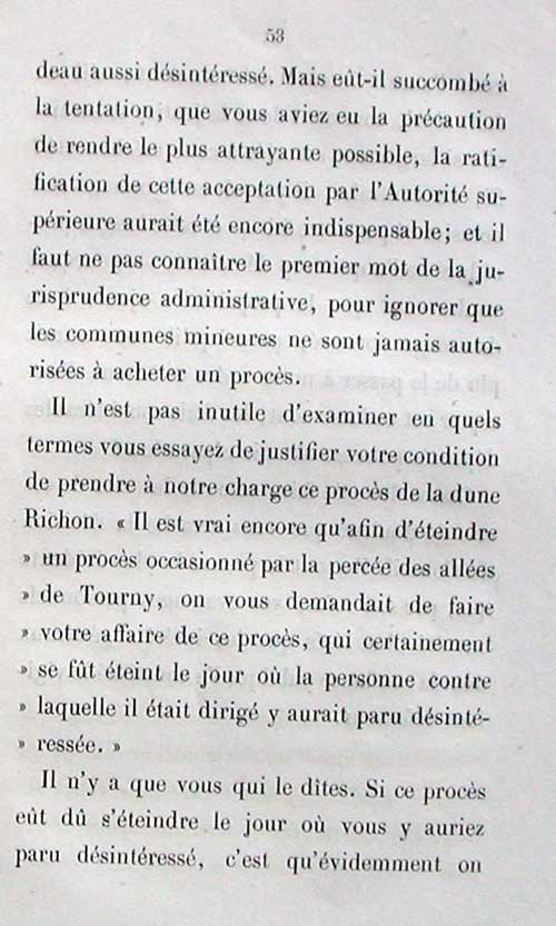 Rponse de Lamarque  Deganne