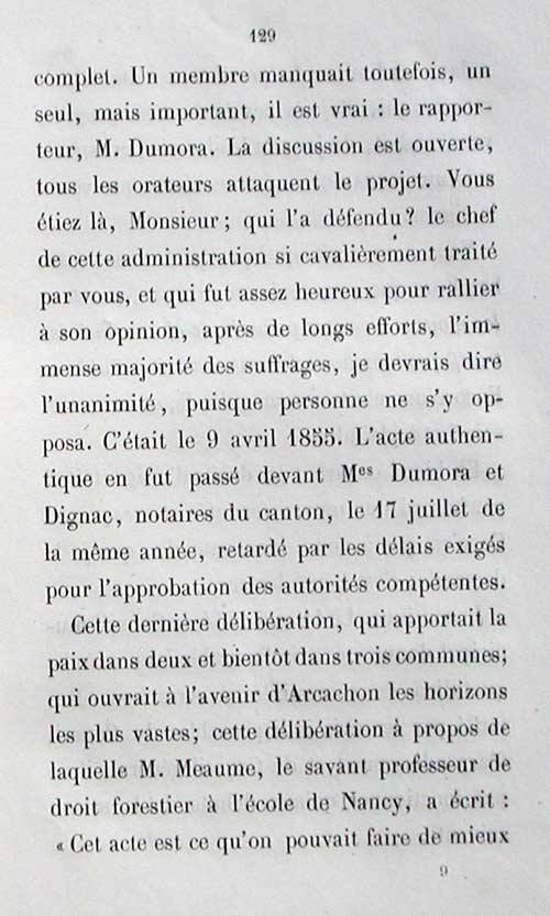 Rponse de Lamarque  Deganne