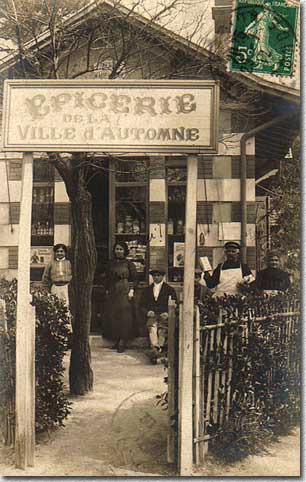 Epicerie de la ville d'Automne