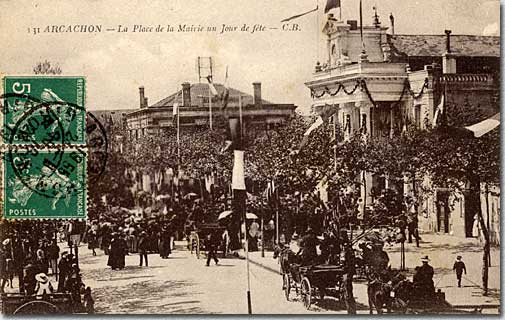 La Place de la Mairie un jour de fête